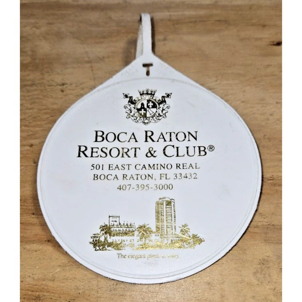 VTG 1998 PGA BOCA RATON RESORT CLUB golf bag tag country club course FLORIDA